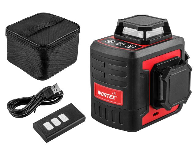 нивелир лазерный линейный wortex lx ll 0330-2 (3х360°, до 25 м, +/- 0.3 мм/м, зеленый) (резьба 1/4") 1323750 от BTSprom.by