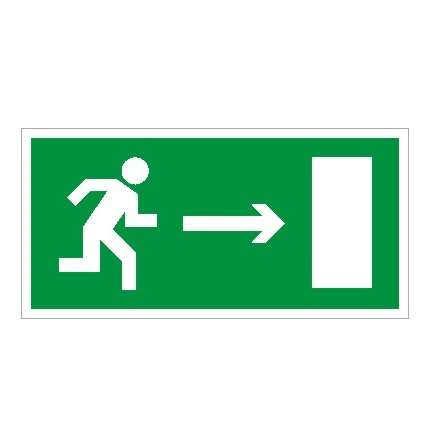 пиктограмма "указатель двери правосторонний" пэу 092 280х162 рс-i ст 2502001420 от BTSprom.by