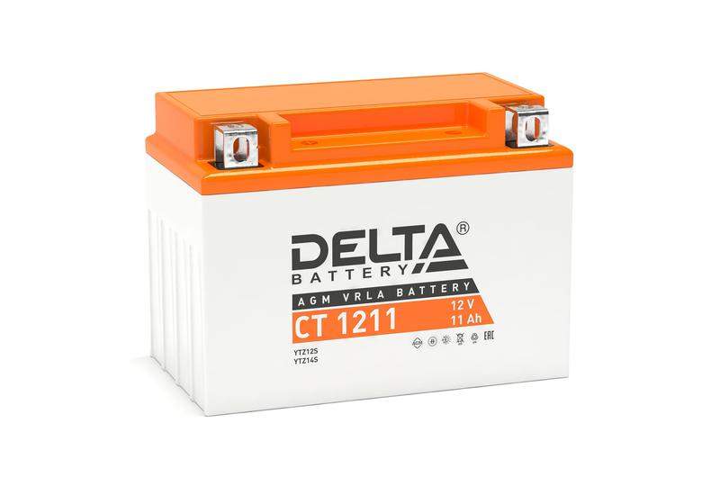 аккумулятор стартерный 12в 11а.ч delta ct 1211 от BTSprom.by