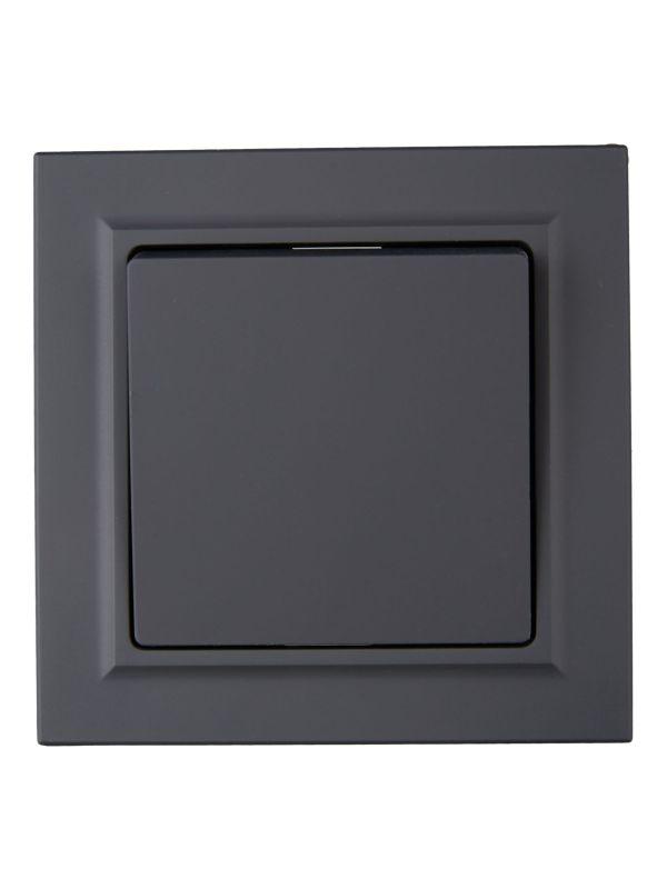  Выключатель 1-кл. СП BRITE ВСР10-1-0-БрГ 10А в сборе графит IEK BR-V10-0-10-K53-F фото в каталоге от BTSprom.by