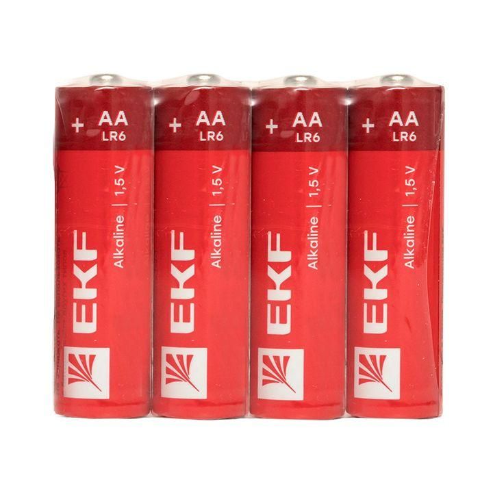 элемент питания алкалиновый aa/lr6 (уп.4шт) ekf lr6-sr4 от BTSprom.by