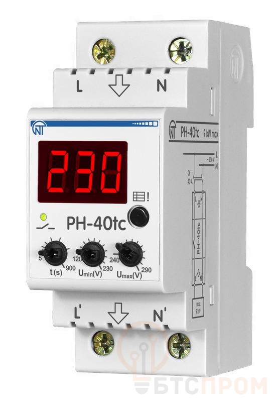Реле напряжения РН-40tc НовАтек-Электро 3425600040tc фото в каталоге от BTSprom.by  Реле напряжения РН-40tc НовАтек-Электро 3425600040tc фото в каталоге от BTSprom.by
