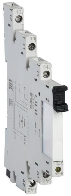 реле интерфейсное ork с розеткой 1c 24в dc oni ork-1-1c-dc24v от BTSprom.by