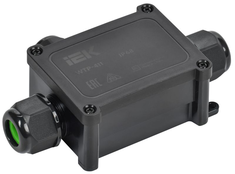 коробка распределительная герметичная wtp-411 ip68 3 ввода iek uwb20-t-450-40-03-68 от BTSprom.by