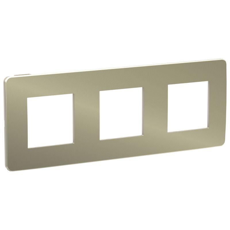 рамка 3-м unica studio бронза/беж. sche nu280651 от BTSprom.by