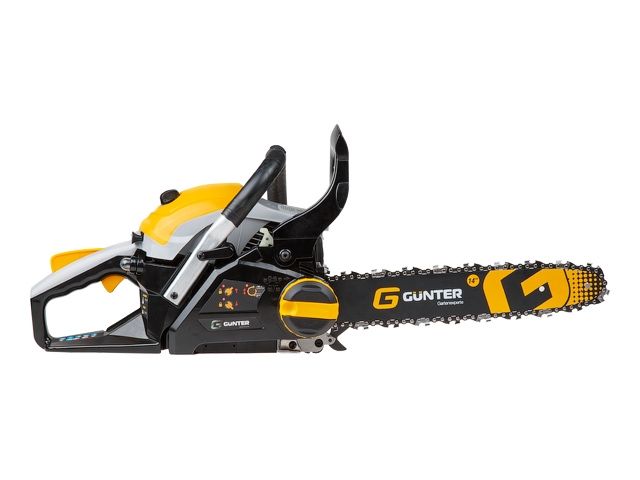 бензопила gunter msh-3805 шина 35 см (14''), 3/8" lp, 1,3 мм, 52 зв. (1.50 квт, 2.0 л.с., 37,2 см3, вес 6 кг) msh-3805 от BTSprom.by