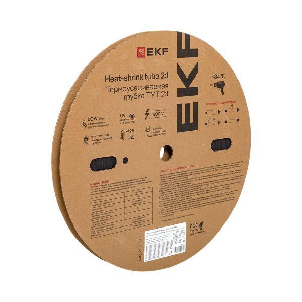 трубка термоусадочная тут нг 12/6 черн. (уп.100м) ekf tut-12-b от BTSprom.by