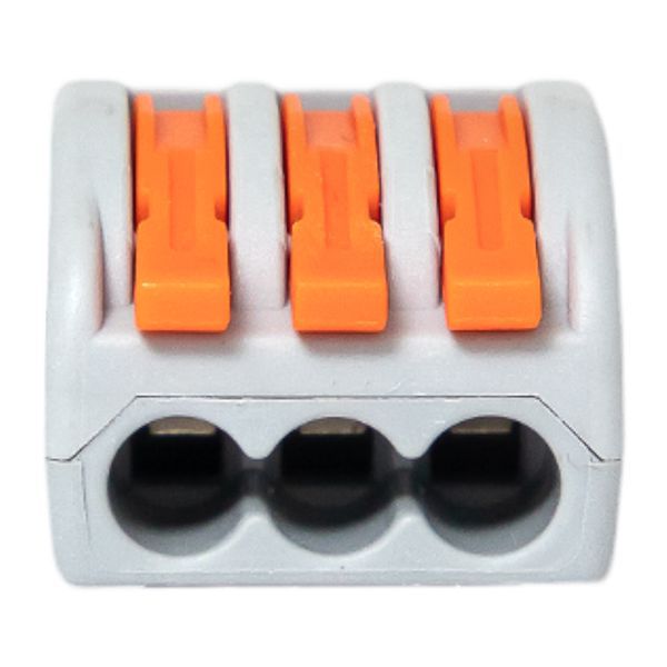  Клемма строительно-монтажная СМК 222-413 3-проводная 0.08-2.5кв.мм с рычагом (уп.100шт) PROxima EKF plc-smk-413 фото в каталоге от BTSprom.by