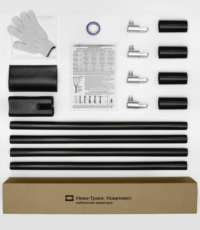 муфта кабельная концевая наружн. уст. 1кв 1пкнтпн-4х(16-25) с болтов. наконечн. нева-транс комплект 22020099 от BTSprom.by