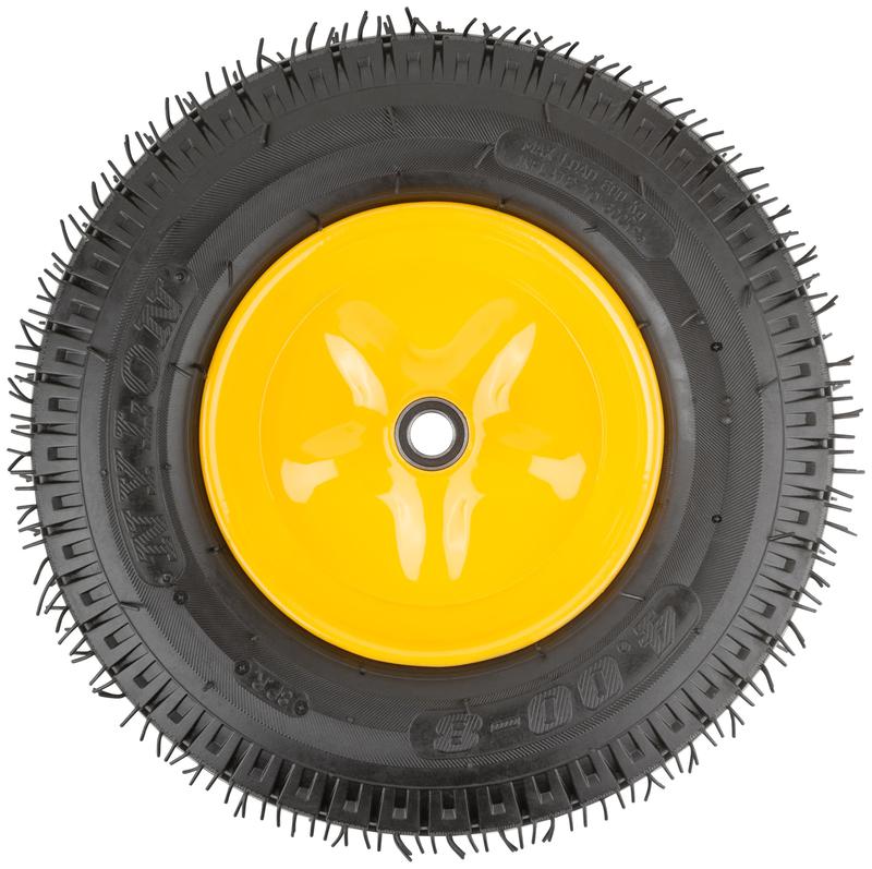  Колесо запасное 8 слойная шина 390х90х220мм для тачки 77557 (4.80дюйм/4.00дюйм-8дюйм) (посадка ширина 90мм диаметр 20мм ) FIT 77572 фото в каталоге от BTSprom.by