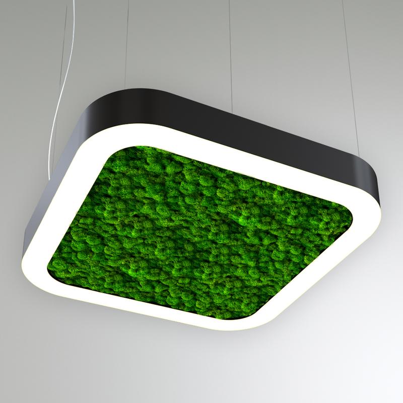 светильник светодиодный rve-lbx-moss-hole-box-soft-1000-p 95вт 4000к 1000х1000х100мм подвесной шир. рассеив.=80мм бел. rvelektro rve00000559 от BTSprom.by