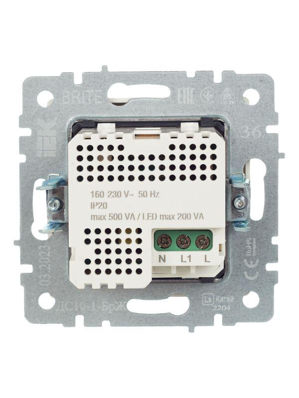  Датчик движения BRITE ДС10-1-БрЖ механизм жемчуж. IEK BR-MS10-N-150-05-K36 фото в каталоге от BTSprom.by