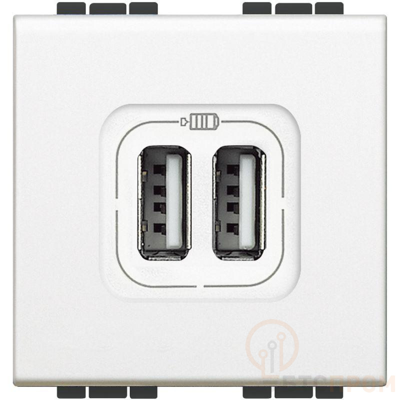 Разъем LL для зарядки 2хUSB бел. Leg BTC N4285C2 фото в каталоге от BTSprom.by  Разъем LL для зарядки 2хUSB бел. Leg BTC N4285C2 фото в каталоге от BTSprom.by