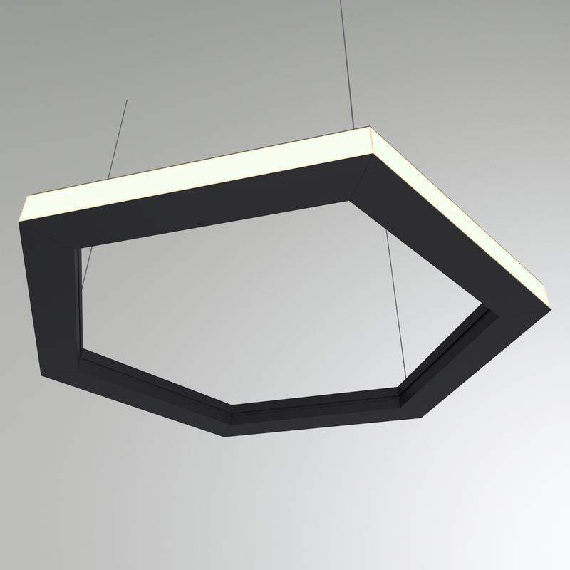 светильник светодиодный rve-pls5070-out-hexa-532-p 33вт 4000к 532х461мм подвесной анодир. свечение наружу rvelektro rve00000696 от BTSprom.by