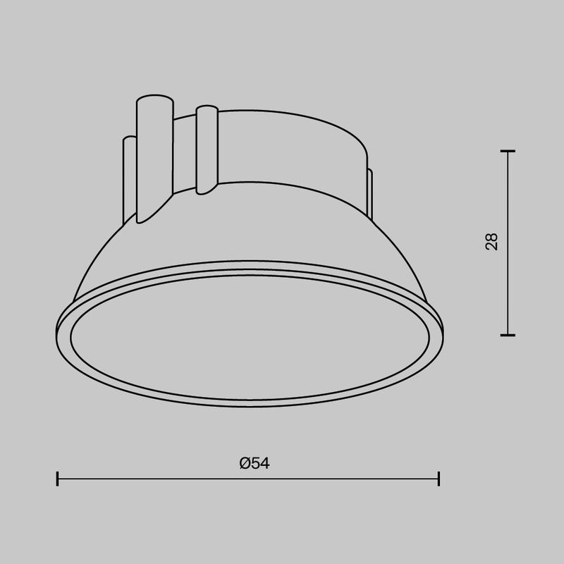  Рамка-отражатель декоративная для светильников Alfa LED бел. Maytoni Ring8-10W-RD-W фото в каталоге от BTSprom.by