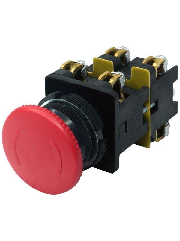  Выключатель кнопочный КЕ-022 У3 исп.3 2НО+2НЗ гриб без фиксации 10А IP40 660В красн. Электротехник ET511653 фото в каталоге от BTSprom.by