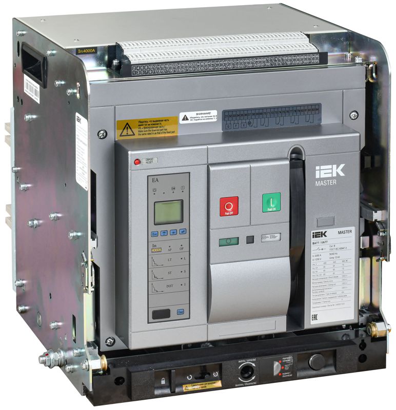 выключатель автоматический воздушный 3п f 3200а 85ка ac ва77 w3p ea выдвижн. с комплектом аксессуаров master iek mi-acb10-3wf-085-3200-acf от BTSprom.by