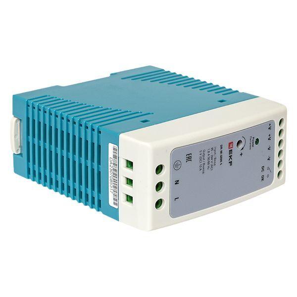  Блок питания на дин рейку 60Вт Uвх 260В AC m Uвых 5В DC постоянного тока EKF DR-M-60W-5 фото в каталоге от BTSprom.by