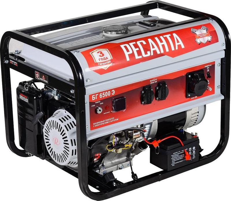 электрогенератор бг 6500 э ресанта 64/1/46 от BTSprom.by