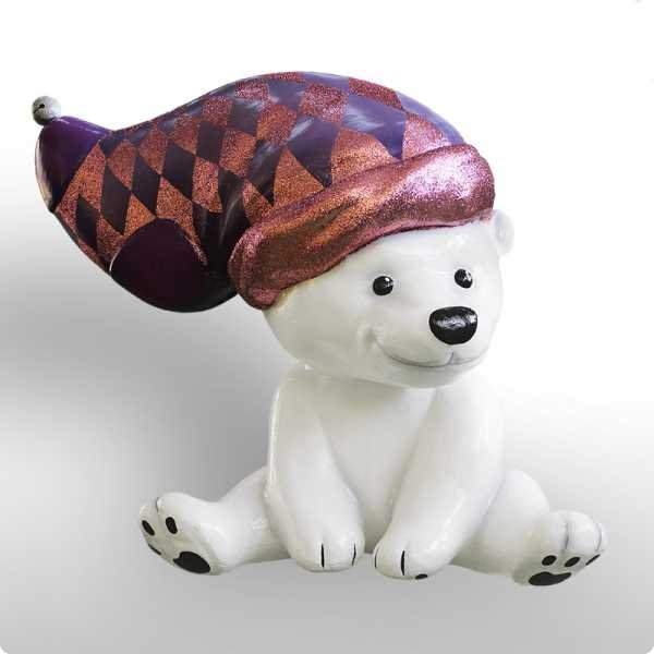 декоративная объемная фигура медведь «полярный-2» 150 см от BTSprom.by