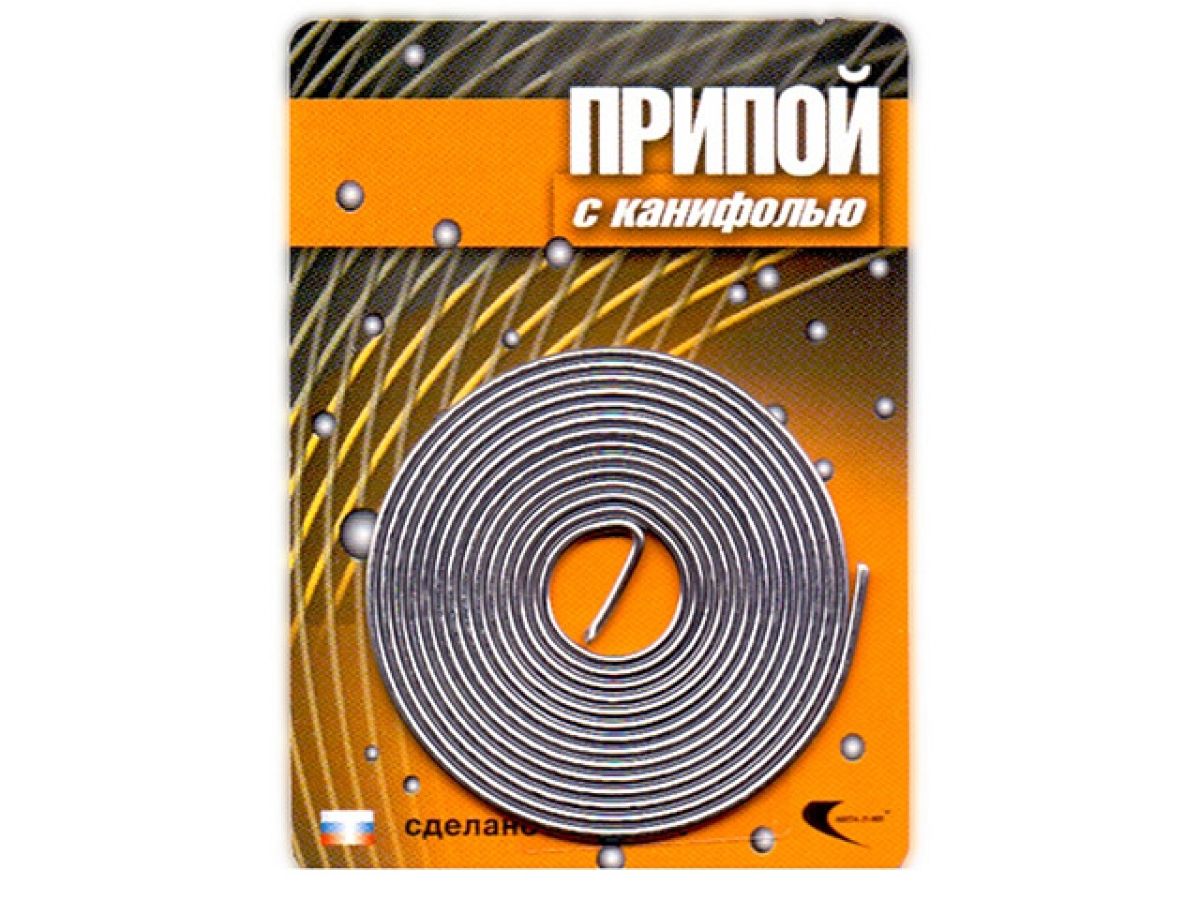 припой пос 61 трубка, спираль ф1мм, с канифолью (длина 1м) (векта) 30305 от BTSprom.by
