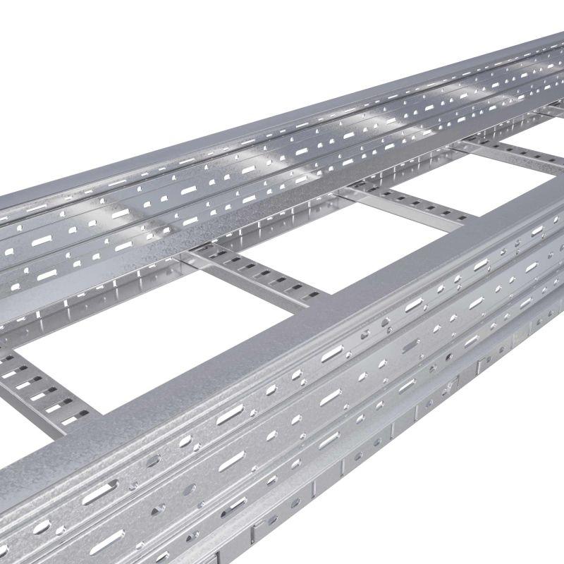 Лоток лестничный 80х200 L3000 лонжерон 2мм RAL DKC ULH382RAL5003 от BTSprom.by