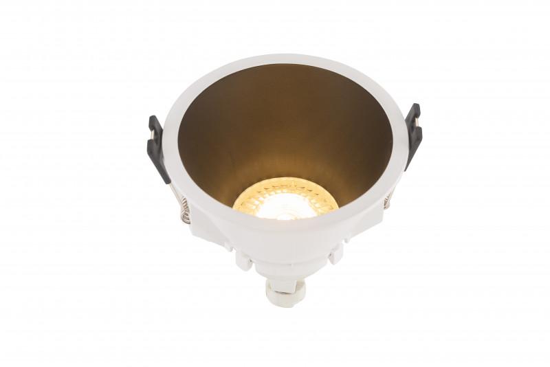 Светильник 10Вт GU5.3 IP20 LED встраив. пластик бел./черн. DENKIRS 593126 фото в каталоге от BTSprom.by