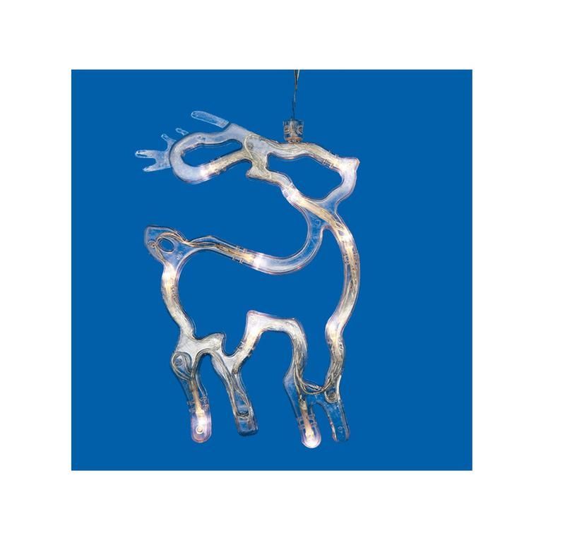 фигура uld-h1419-010/sta/3aaa warm white ip20 deer олень 3aaa (не в/к) 14х19см подвес 10 led провод прозр. uniel ul-00007252 от BTSprom.by