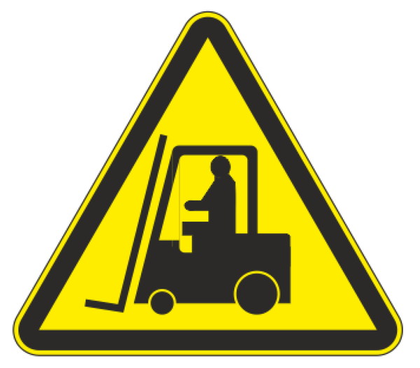 знак w 07 "внимание. автопогрузчик" 200х200х200мм металл ekf zn-w-07 от BTSprom.by