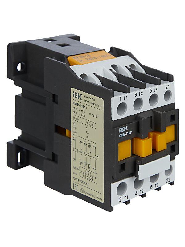  Контактор КМИе-11811 18А 230В/АС3 1НЗ GENERICA KKME11-018-230-01 фото в каталоге от BTSprom.by