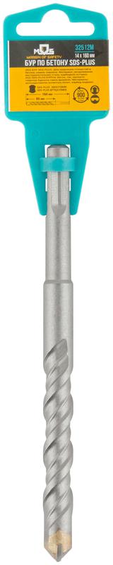  Бур по бетону SDS PLUS с двойной резьбой 14х160мм MOS 32512М фото в каталоге от BTSprom.by