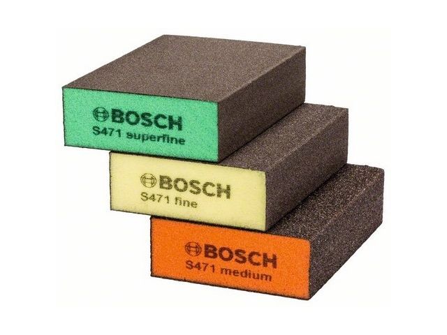 набор губок абразивных bosch (3 шт.) (прямоугольные) 2608621253 от BTSprom.by