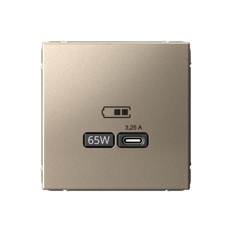 розетка usb artgallery тип c 65вт qc pd высокоскор. зу механизм шампань se gal000527 от BTSprom.by