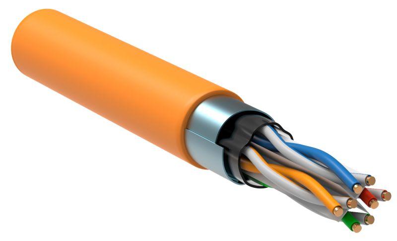 кабель витая пара f/utp кат.6 4х2х23awg solid lszh оранж. (305м) (м) itk lc1-c604-327 от BTSprom.by