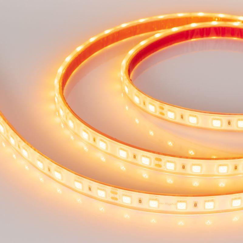 лента светодиодная rtw-pfs-b60-13mm 24v yellow 14.4вт/м ip68 5060 герметичная (уп.5м) arlight 036464 от BTSprom.by
