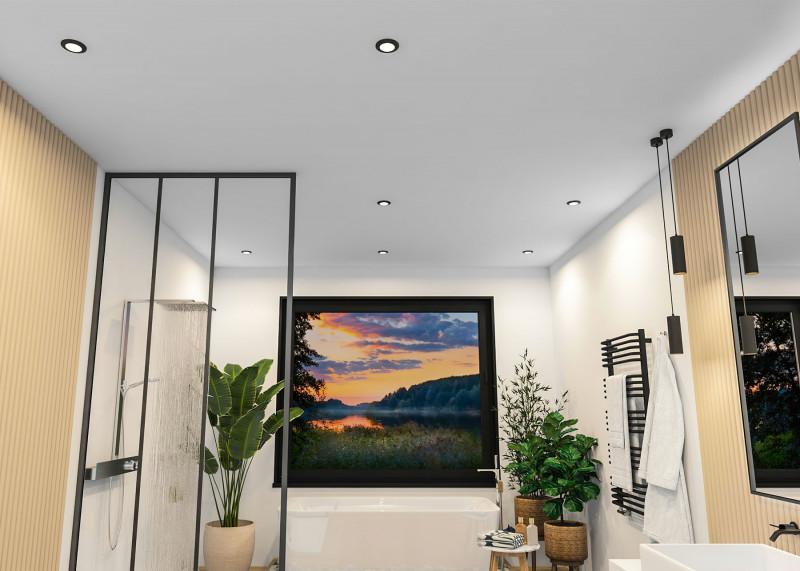  Светильник 50Вт GU10 IP65 встраив. влагозащ. алюм. черн. DENKIRS 633477 фото в каталоге от BTSprom.by