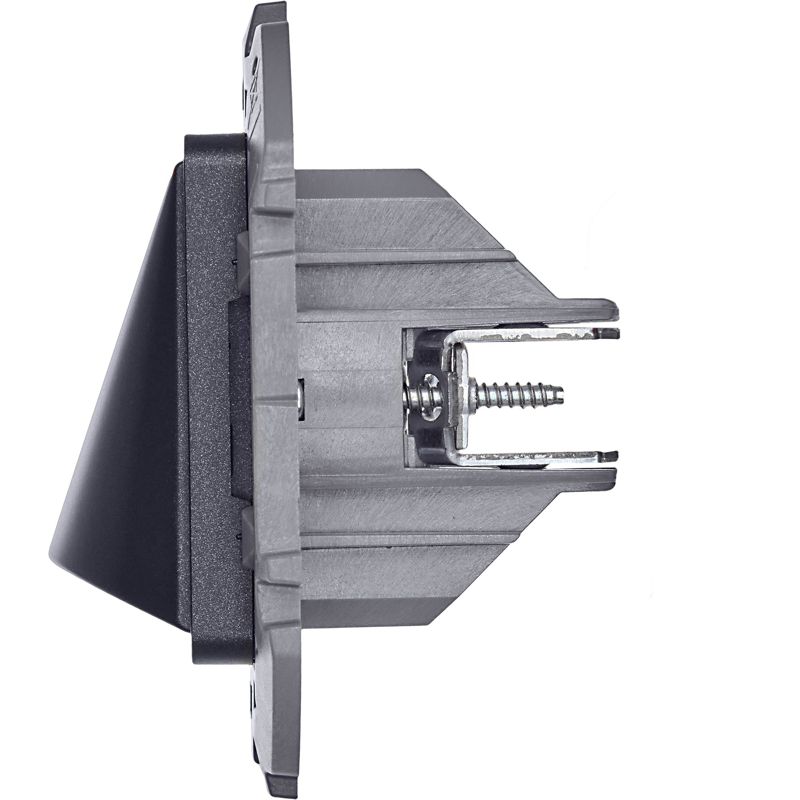  Вывод кабеля Inspiria с зажимом для крепления антрацит IEK 673893 фото в каталоге от BTSprom.by