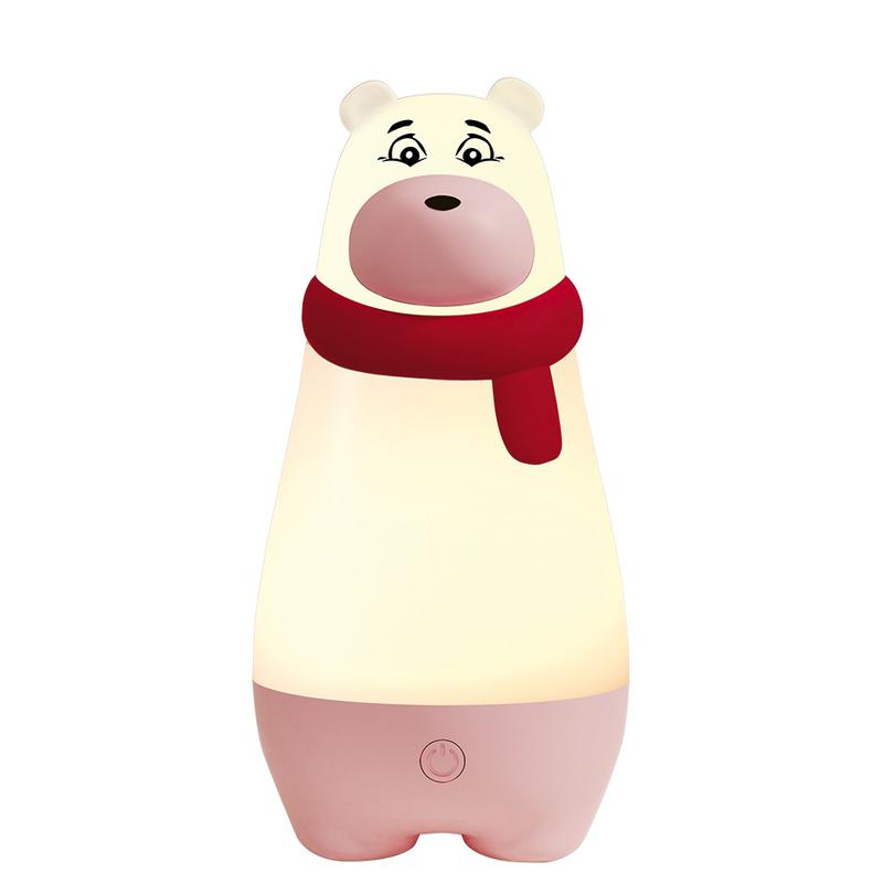светильник светодиодный настольный js7-bear-rd мишка ночник аккумуляторный диммер ip20 красн. jazzway 5061231 от BTSprom.by