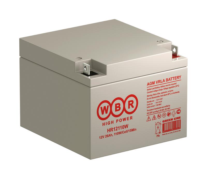  Аккумулятор 12В 26А.ч WBR HR12110W WBR фото в каталоге от BTSprom.by