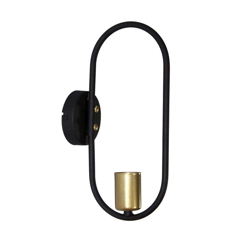 светильник "солей" 511 нбб 01-60-187 е27 (им) настенный черн. зол. элетех 1005405395 от BTSprom.by