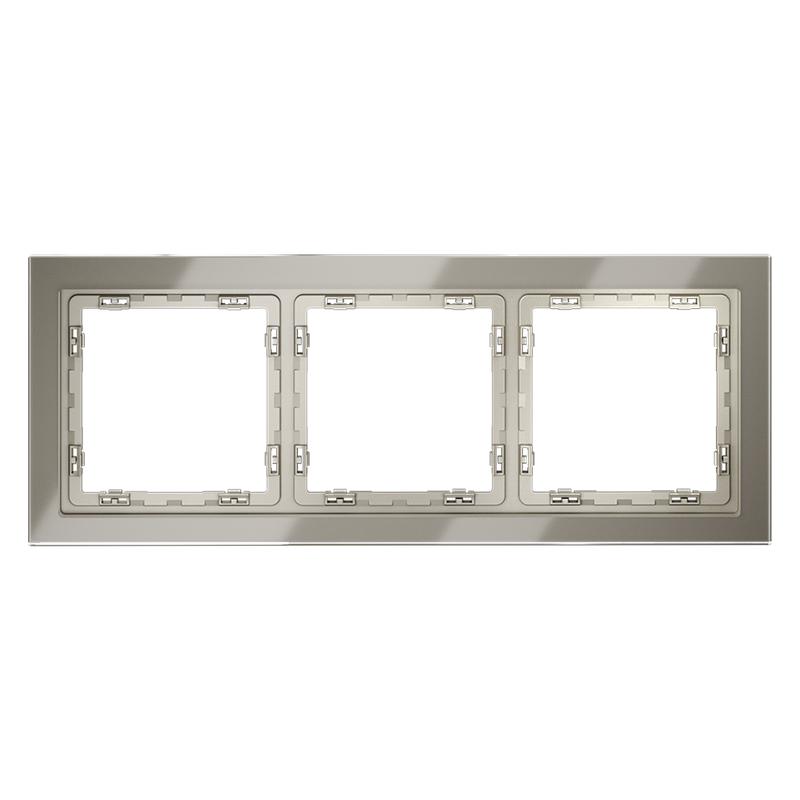 рамка 3-м s70 стеклян. шелк voltum vls110304 от BTSprom.by