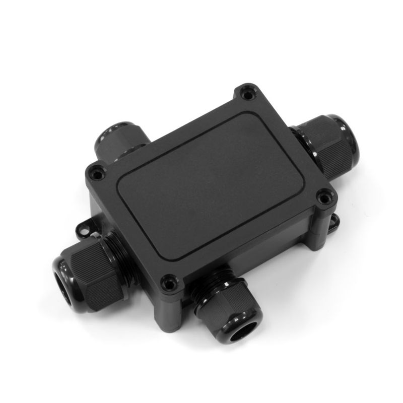 коробка распределительная оп 135х96х42 4-вводная ip68 па66 40а 450в d5-14мм черн. промрукав pr08.13149 от BTSprom.by