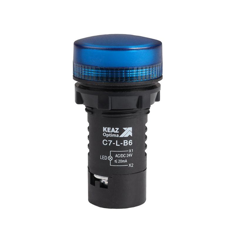 лампа светодиодная optisignal compact d22 с7-l-q6 син. 380в ac xb7ev06qp кэаз 362167 от BTSprom.by