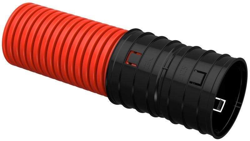 труба гофрированная двустенная пнд жесткая d125мм (уп.6м) elasta iek ea-tg13-2-1-2-125-006-k04 от BTSprom.by