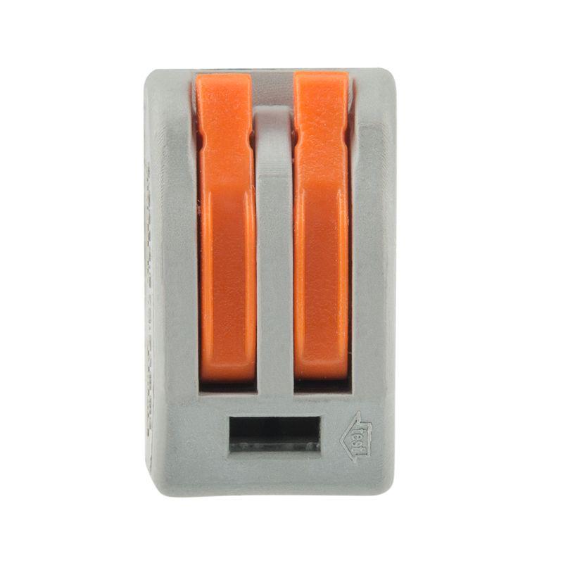  Клемма строительно-монтажная СМК 222-412 2-проводная 0.08-2.5/4кв.мм сер. (уп.50шт) Rexant 07-5252-4 фото в каталоге от BTSprom.by