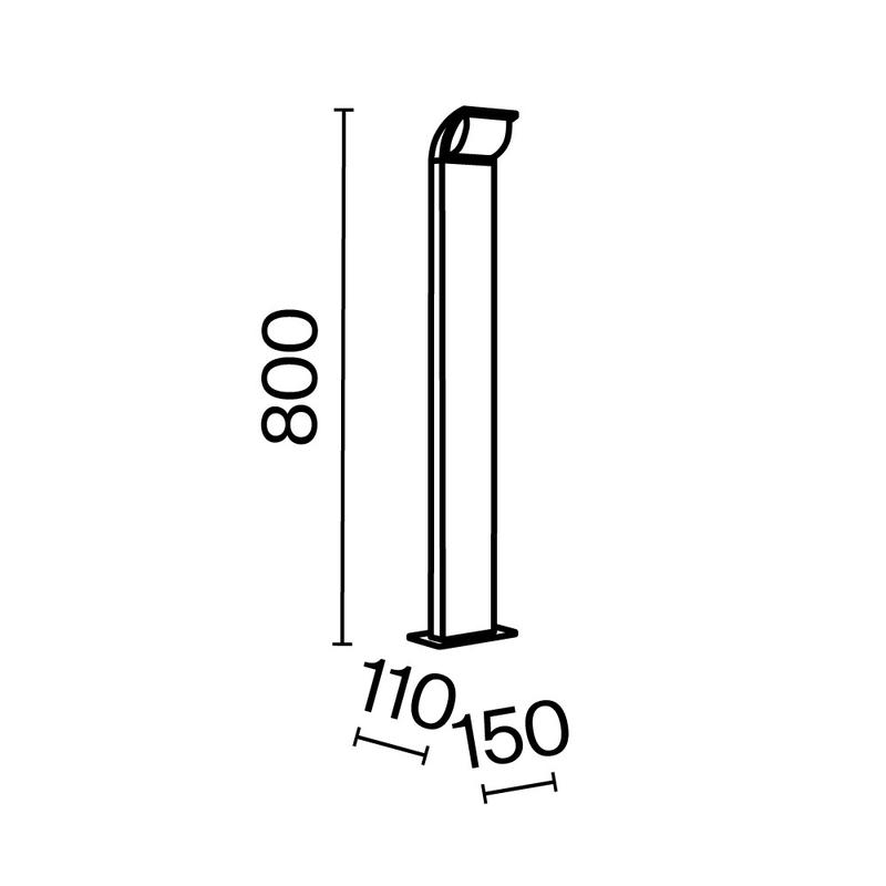  Светильник Stock 7Вт 3000К IP65 ландшафтный Maytoni O446FL-L7GF3K фото в каталоге от BTSprom.by