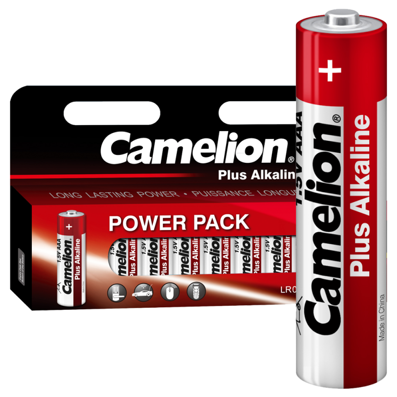 элемент питания алкалиновый aaa/lr03 1.5в plus alkaline block-12 lr03-hp12 (уп.12 шт) camelion 14260 от BTSprom.by