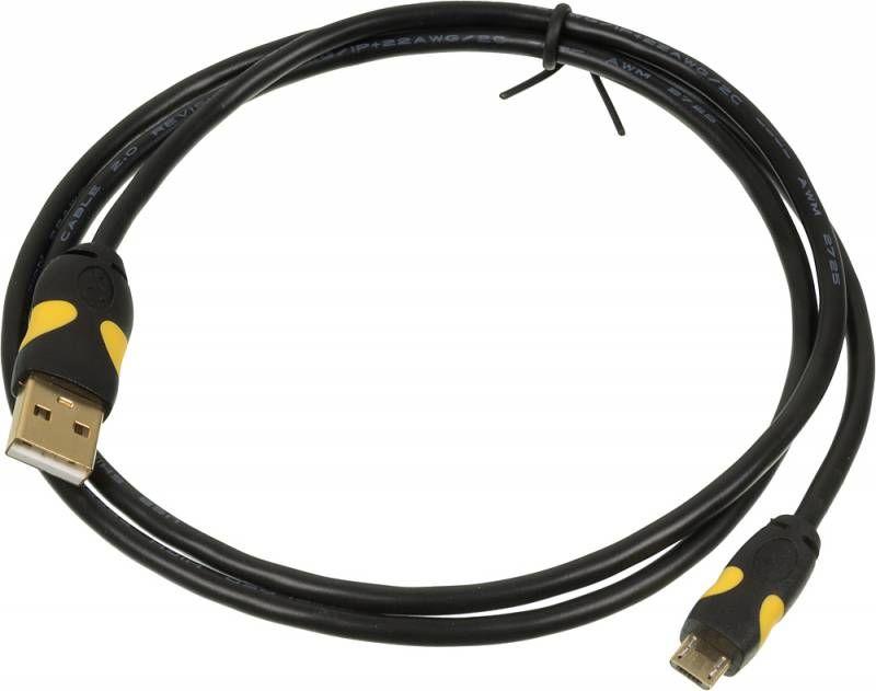кабель 2а smooth connector micro usb b (m) usb a(m) 1м черн. 326755 от BTSprom.by