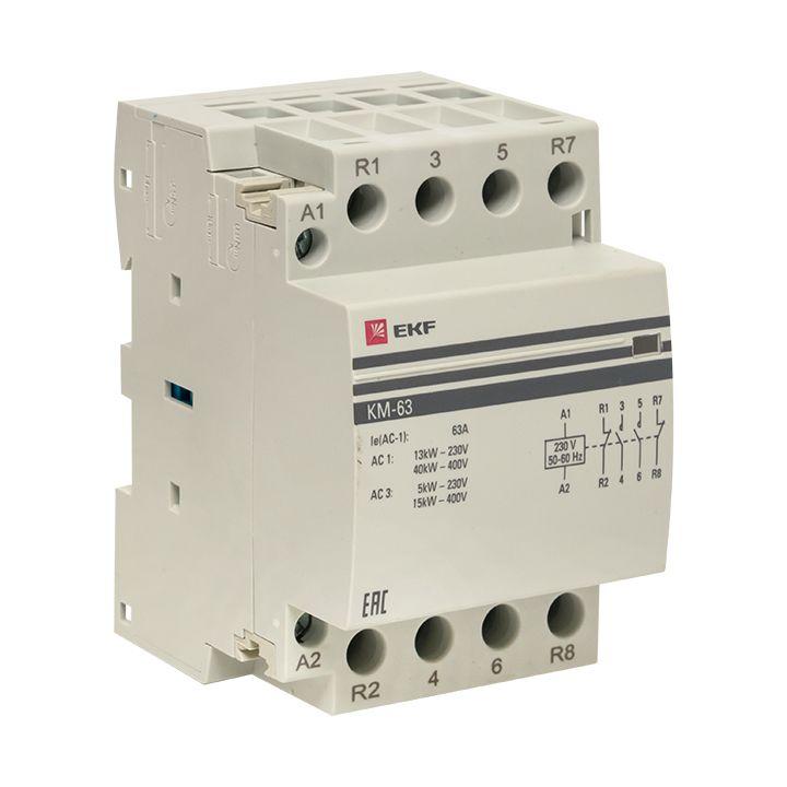 контактор модульный км 63а 2nо+2nc (3 мод.) proxima ekf km-3-63-22 от BTSprom.by