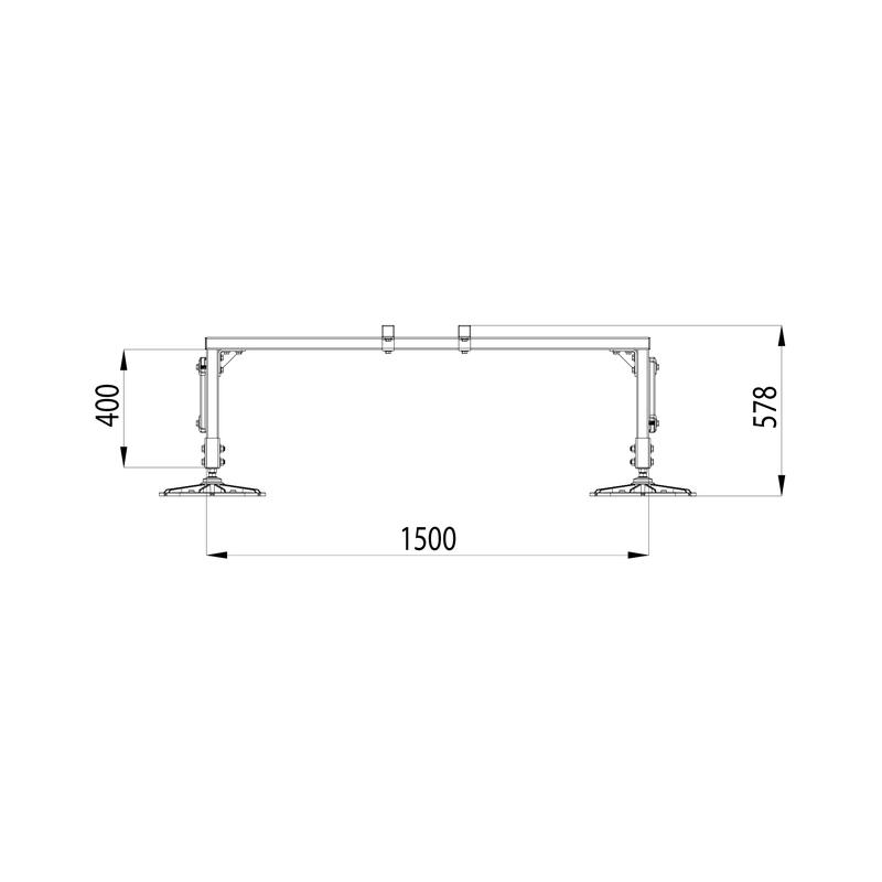  Конструкция опорная для установки оборудования TECHNORAPTOR FOOT 1500х1000 тип 1 HD КМ TR0229 фото в каталоге от BTSprom.by